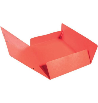 Eckspannmappe Forever 55465E, Din A4 rot Karton 355g, f&uuml;r ca. 200 - 250 Blatt