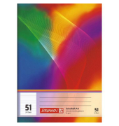 Schulheft 1046901 / liniert / keine, A6, 70g, regenbogen, 24 Blatt / 48 Seiten