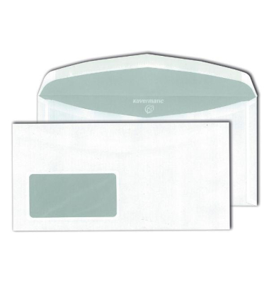 Kuvertierumschläge Mayer 30007488 C65 114x229mm mit Fenster NK weiß 1000St