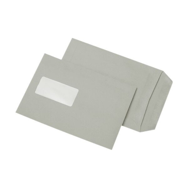 MailMedia Versandtaschen 30006881, C5, mit Fenster, selbstklebend, 80g, grau 4003928351236 MailMedia 500 Stück