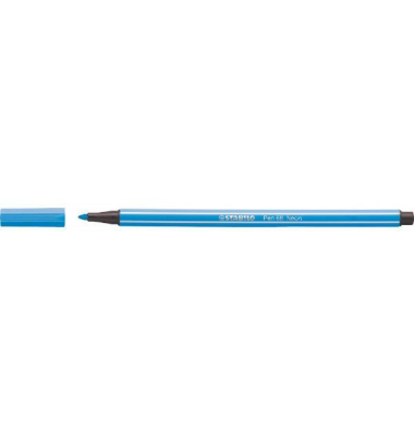 Faserschreiber Pen 68031, Einweg, farbintensiv, M  1 mm, neonblau