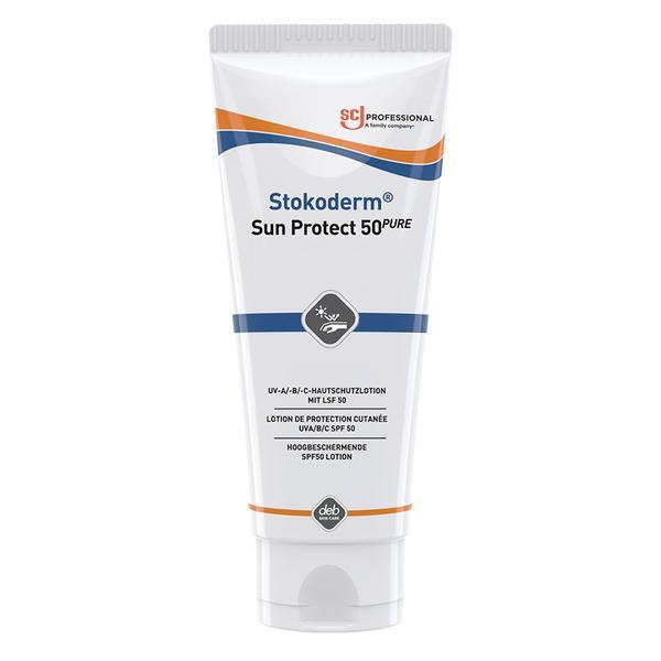4016208103142 - Deb Stoko® Stokoderm® Sun Protect 50 PURE Sonnenschutzcreme LSV 50 - bietet Schutz vor UV-A UV-B und UV-C Strahlen 100 ml - Tube 4016208103142 - Deb Stoko® Stokoderm® Sun Protect 50 PURE Sonnenschutzcreme LSV 50 - bietet Schutz vor UV-A UV-B und UV-C Strahlen 100 ml - Tube