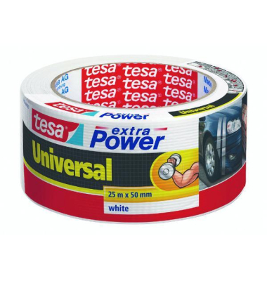 Klebeband extra Power 56388-00002, 50mm x 25m, wei&szlig;
