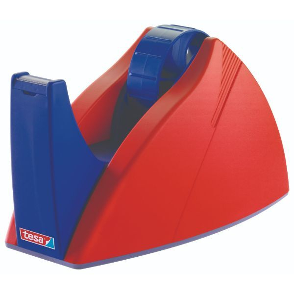 Tesa Klebebandabroller 57422-00000-01, für Klebebänder bis 25mm x 66m, rot/blau 4005800206757 Tesa