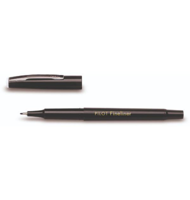 Fineliner SW-PPF 4103001, nachfüllbar, mit Kappe, 0,4 mm, schwarz