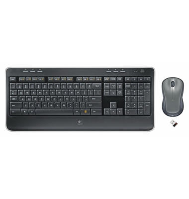 920-008675 Tastatur-Set MK540, mit Maus, kabellos, schwarz