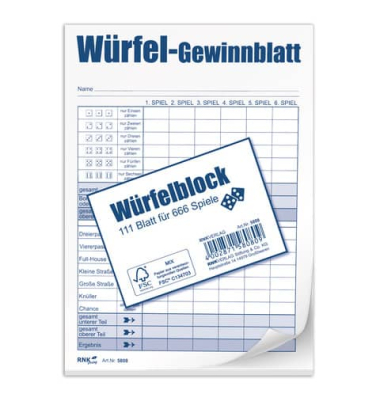 Würfelblock A6