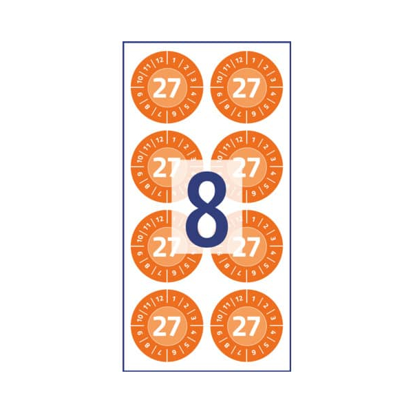 4004182082096 - Hinweisetiketten Ø30mm orange 4004182082096 AVERY Zweckform