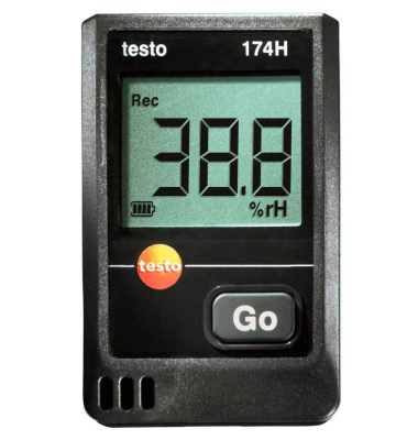 174 H Set Mini Feuchte- & Temperatur-Datenlogger schwarz