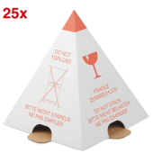 25 WIHEDÜ Palettenhütchen rot, weiß 23,0 cm