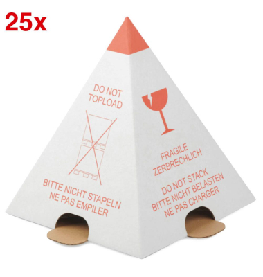 25 WIHEDÜ Palettenhütchen rot, weiß 23,0 cm