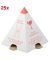 25 WIHEDÜ Palettenhütchen rot, weiß 23,0 cm