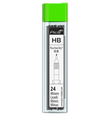 Fine Dry Ersatzminen für Tieflochmarker-Bleistift grau HB 0,9 mm