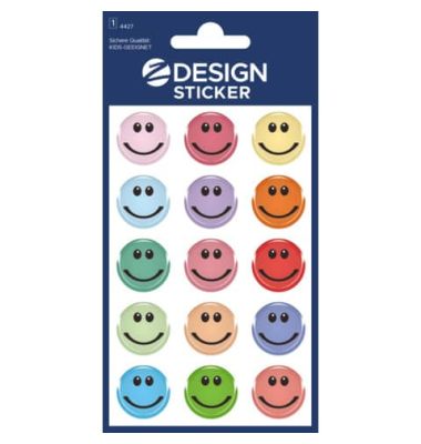 Sticker Glossy Gesicht