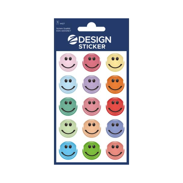 10 Stück AVERY Zweckform Sticker Glossy Gesicht 4004182044278 AVERY Zweckform 15 Stück