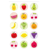 Sticker Glitter Früchte