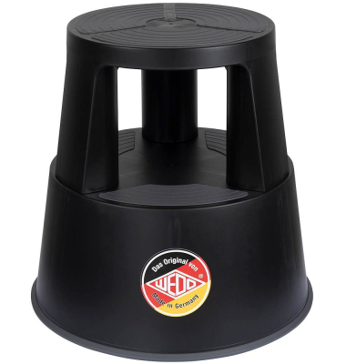 Rollhocker SuperStep schwarz Kunststoff