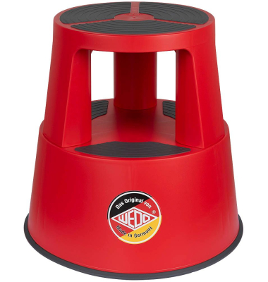 Rollhocker 212302 SuperStep, 1x 2 Stufen, rot, Polypropylen (PP)