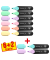 Textmarker Job, 50-115090, Pack, 8-farbig sortiert, 1-5mm Keilspitze