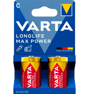 Batterien LONGLIFE Max Power, Baby C, LR 15, LR 14, HR14, MN1400