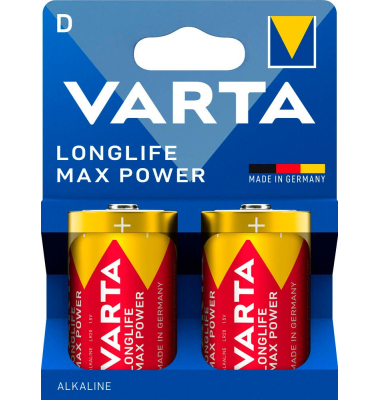 Batterien LONGLIFE Max Power, Mono D, LR 20, HR20, MN1300
