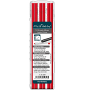 Big Dry For All 6031 Bleistiftminen für Zimmermannsbleistift mit Druckmechanismus rot 2B 2,0 - 5,0 mm