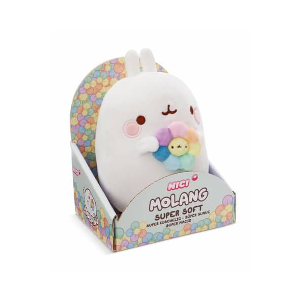 4012390611656 - Plüschfigur Molang mit Regenbogenblume 4012390611656 NICI 4012390611656 - Plüschfigur Molang mit Regenbogenblume 4012390611656 NICI