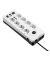Protection Box 8 USB Tel DIN 8-fach Steckdosenleiste mit Überspannungsschutz weiß