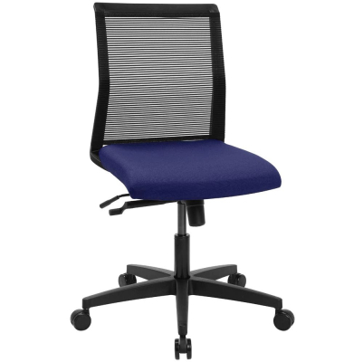 Bürostuhl Smart Point, LC100G260 Stoff blau, Gestell schwarz