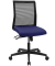 Bürostuhl Smart Point, LC100G260 Stoff blau, Gestell schwarz