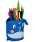 Stiftehalter Whale blau Kunststoff 14,0 x 7,5 x 18,5 cm