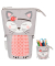 Stiftehalter Kitty grau Kunststoff 14,0 x 7,5 x 18,5 cm