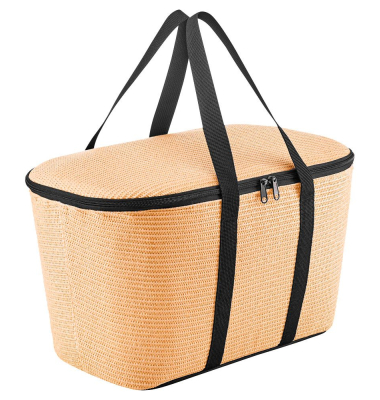Kühltasche coolerbag raffia black Kunststoff schwarz UH7078
