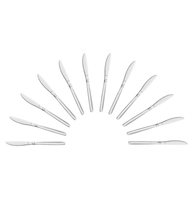12 Amefa Messer Scandinave silber poliert