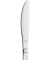 12 Amefa Messer Scandinave silber poliert