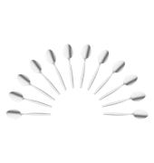 12 Amefa Löffel Scandinave silber poliert
