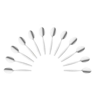 12 Amefa Löffel Scandinave silber poliert