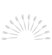 12 Amefa Gabel Scandinave silber poliert