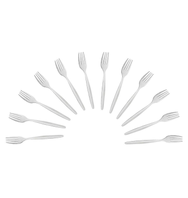 12 Amefa Gabel Scandinave silber poliert