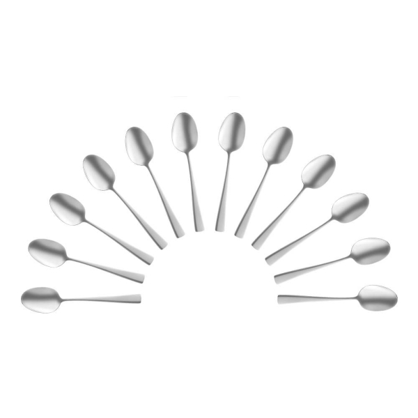8711155162452 - 12 Löffel Dante silber satiniert 8711155162452 12 Stück