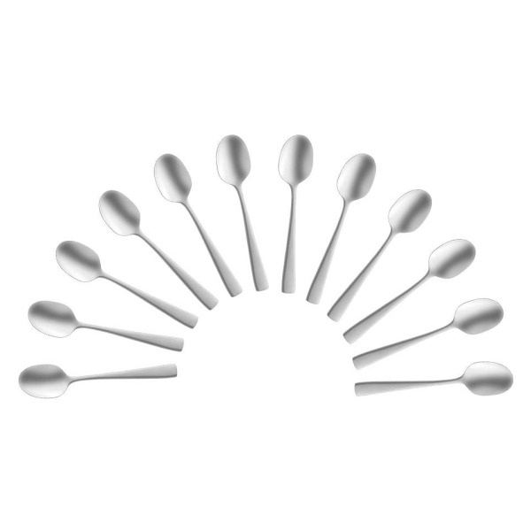 8711155162568 - 12 Löffel Dante silber satiniert 8711155162568 12 Stück