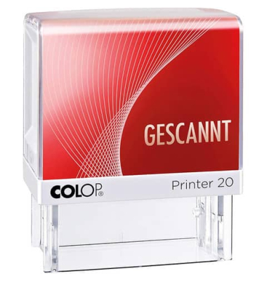 Printer Geh.weißrot Fixtext GESCANNT