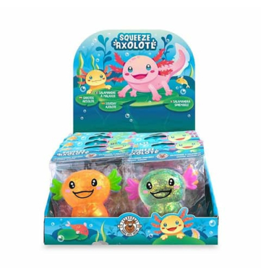 Quetschfigur Axolotl sortiert
