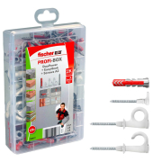 Profi-Box - DuoPower + EasyHook + S A2 2K 563577 Dübel- und Schrauben-Sortiment Ø 4568 mm 304050607080 mm