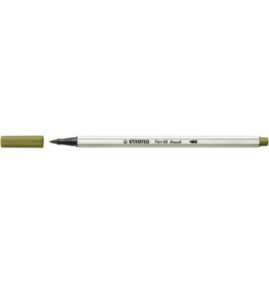 Faserschreiber Pen 68 brush schlammgrün