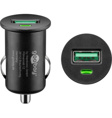 Kfz-Ladeadapter schwarz, 18 Watt