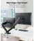Monitor-Halterung 58531 schwarz für 2 Monitore, Tischbohrung, Tischklemme