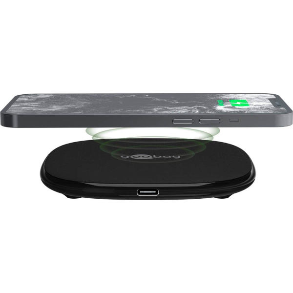 4040849646751 - Induktive Ladestation schwarz Kabellänge 10 m 15 Watt 4040849646751 Goobay 4040849646751 - Induktive Ladestation schwarz Kabellänge 10 m 15 Watt 4040849646751 Goobay