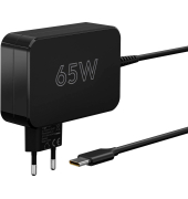 Ladekabel mit Adapter schwarz, Kabellänge: 1,8 m, 65 Watt