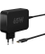 Ladekabel mit Adapter schwarz, Kabellänge: 1,8 m, 65 Watt